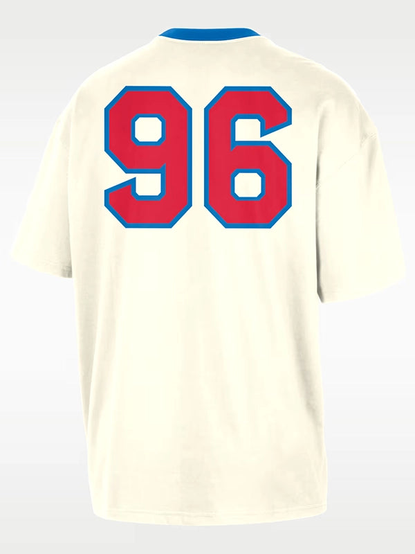 WNBA Legends Nike 30 Ringer T-Shirt Shirt unisex detail view 2 | Dash Racegear — Unisex WNBA Nike Legends 30th Anniversary cream ringer tee, relaxed fit for everyday basketball street style.