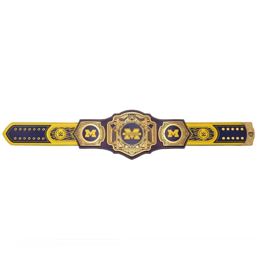 WWE Michigan Wolverines College Legacy Championship Title Belt - 5 | Dash Racegear