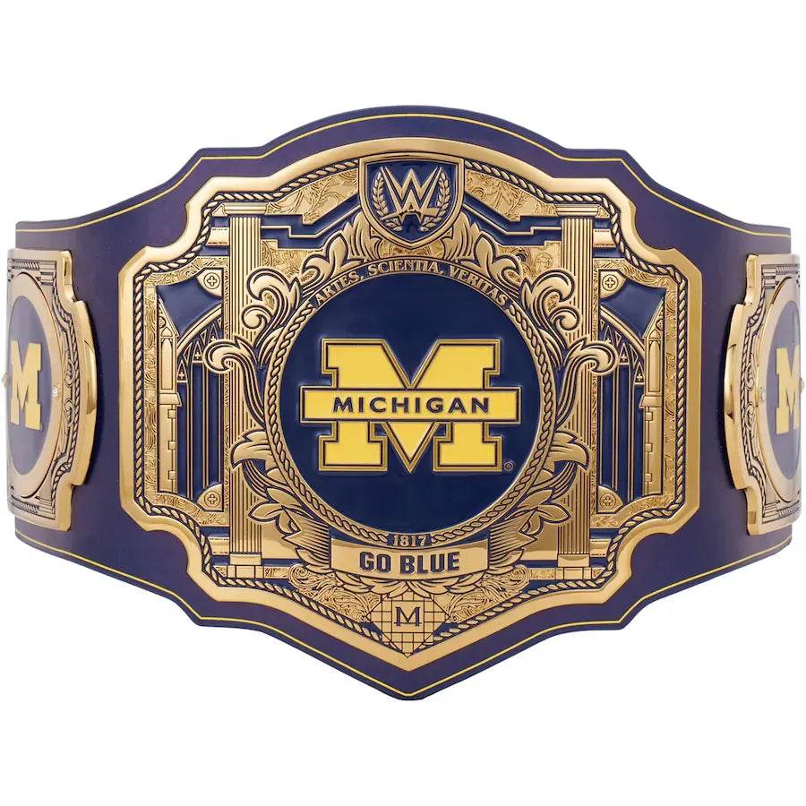 WWE Michigan Wolverines College Legacy Championship Title Belt - 1 | Dash Racegear