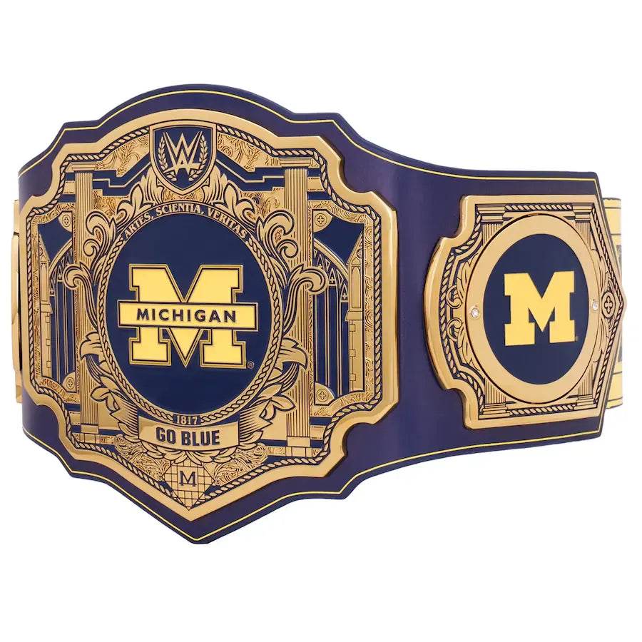 WWE Michigan Wolverines College Legacy Championship Title Belt - 4 | Dash Racegear