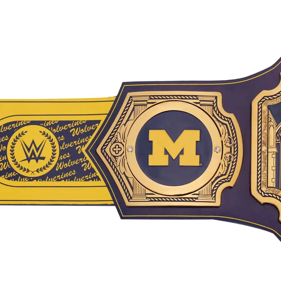 WWE Michigan Wolverines College Legacy Championship Title Belt - 6 | Dash Racegear