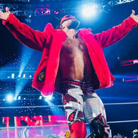 WWE Raw Seth Rollins Red Fur Jacket Jacket unisex detail view 4 | Dash Racegear — Seth Rollins Red Fur Coat – Eye-Catching WWE Outfit