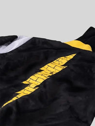 WWE Nexus CM Punk Bomber Jacket Bomber Jacket unisex detail view 4 | Dash Racegear — Black and white WWE SmackDown bomber jacket designed for effortless streetwear style and lasting all-day comfort.