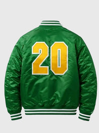 CM Punk Minnesota North Stars Jacket Jacket unisex detail view 3 | Dash Racegear — CM Punk Minnesota North Stars bomber jacket blending premium craftsmanship with modern sports-inspired everyday wearability.
