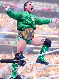 CM Punk Minnesota North Stars Jacket Jacket unisex detail view 4 | Dash Racegear — Green CM Punk Minnesota North Stars WWE SummerSlam 2026 bomber jacket crafted for premium comfort and versatile casual fashion.