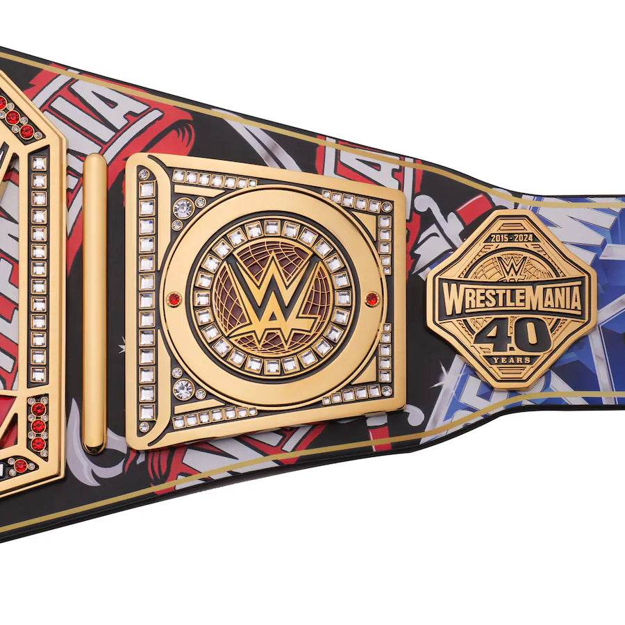 WWE Modern Era 40 Years Of WrestleMania Inspired Title Belt - 5 | Dash Racegear