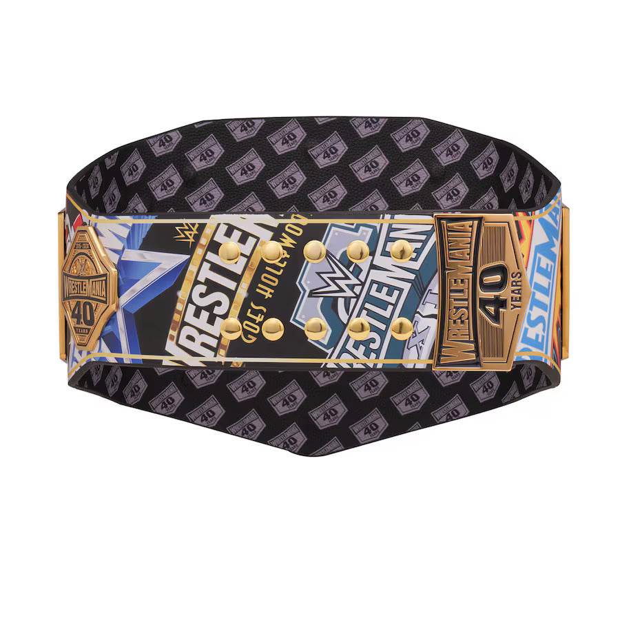 WWE Modern Era 40 Years Of WrestleMania Inspired Title Belt - 6 | Dash Racegear