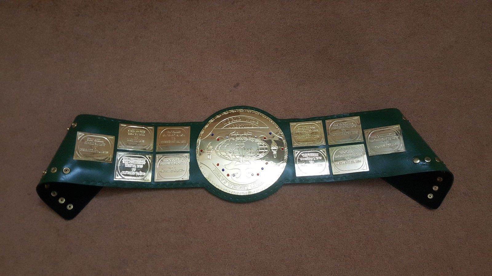 WWF Big Green World Heavyweight Wrestling Champion Title Belt - 4 | Dash Racegear