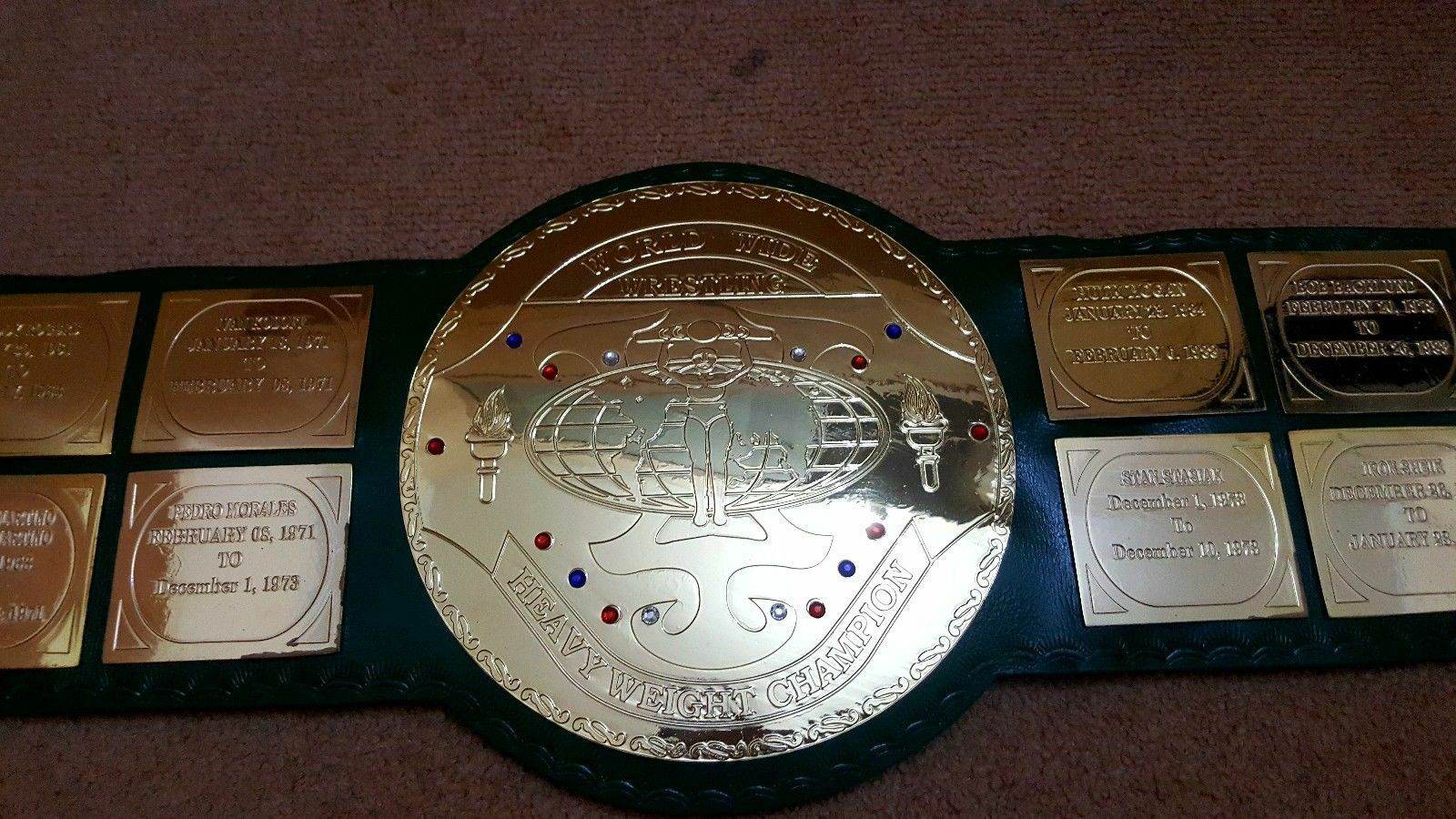 WWF Big Green World Heavyweight Wrestling Champion Title Belt - 2 | Dash Racegear