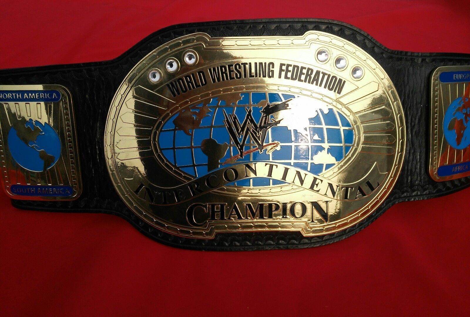 WWF Oval IC Intercontinental Championship Leather Belt - 5 | Dash Racegear