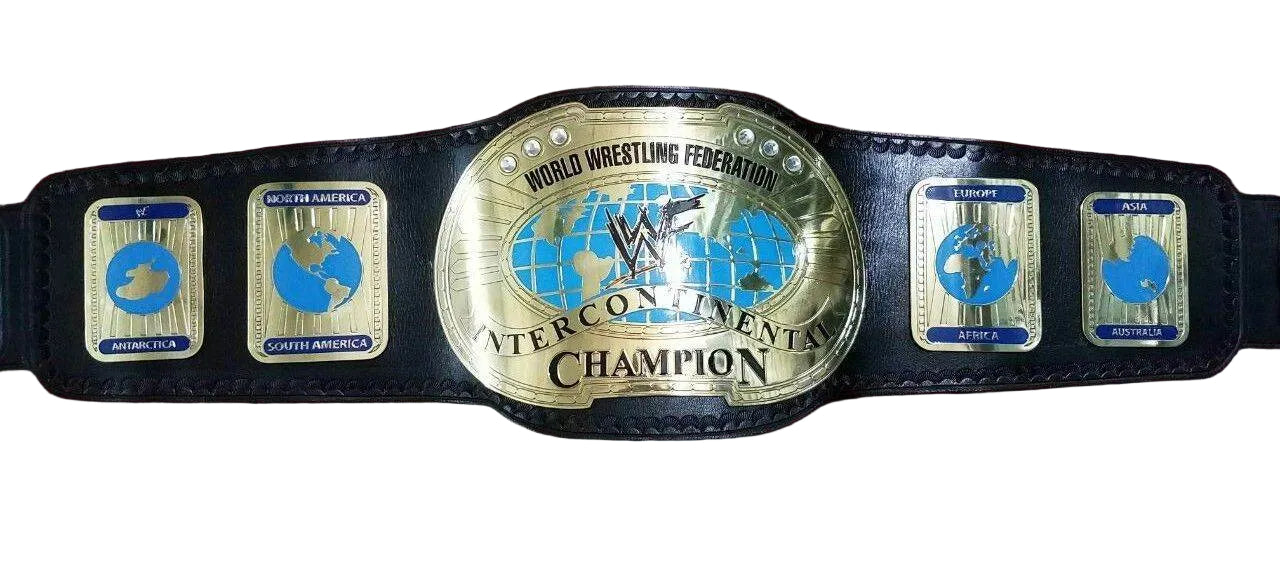 WWF Oval IC Intercontinental Championship Leather Belt - 1 | Dash Racegear