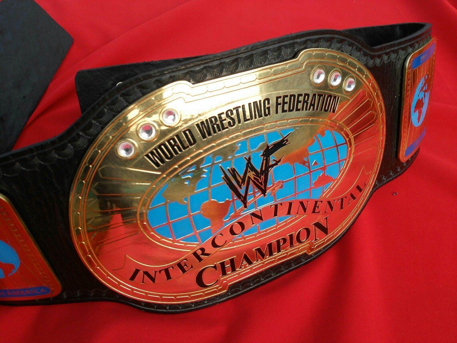 WWF Oval IC Intercontinental Championship Leather Belt - 3 | Dash Racegear