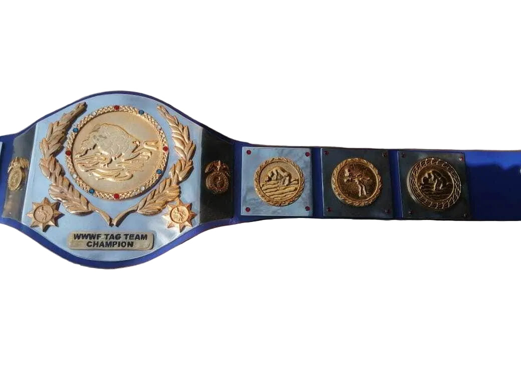 WWWF 82’ Tag Team Championship Old School Trophy Belt - 1 | Dash Racegear