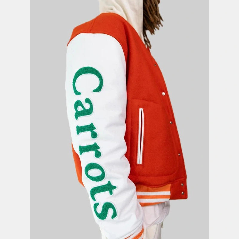 Carrots x Walmart Varsity Jacket Varsity Jacket unisex detail view 4 | Dash Racegear — Carrots x Walmart Varsity – A Must-Have for Casual Fashion