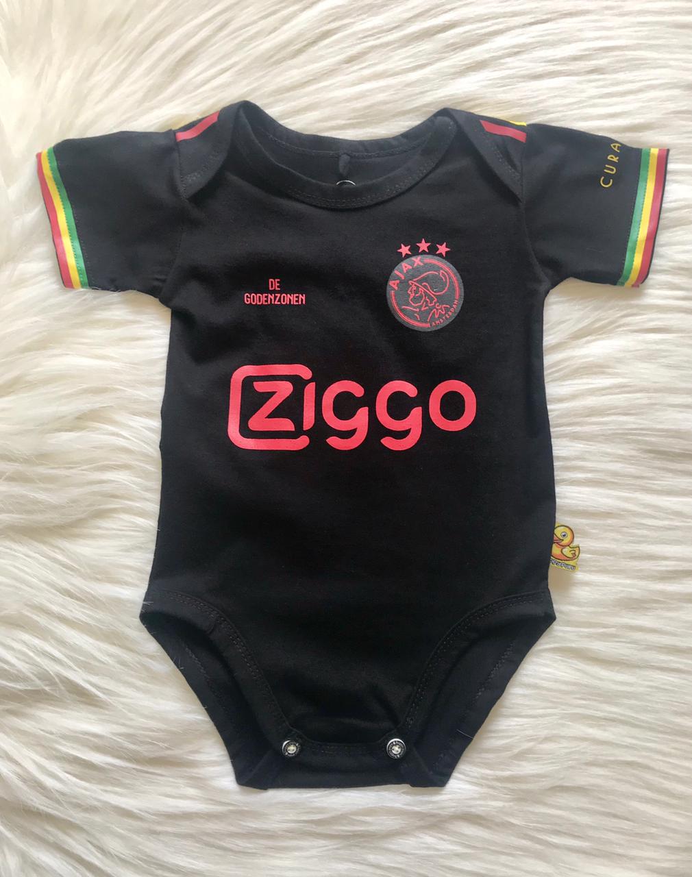 AJAX soccer romper 3rd jersey 100% cotton - baby romper image 1