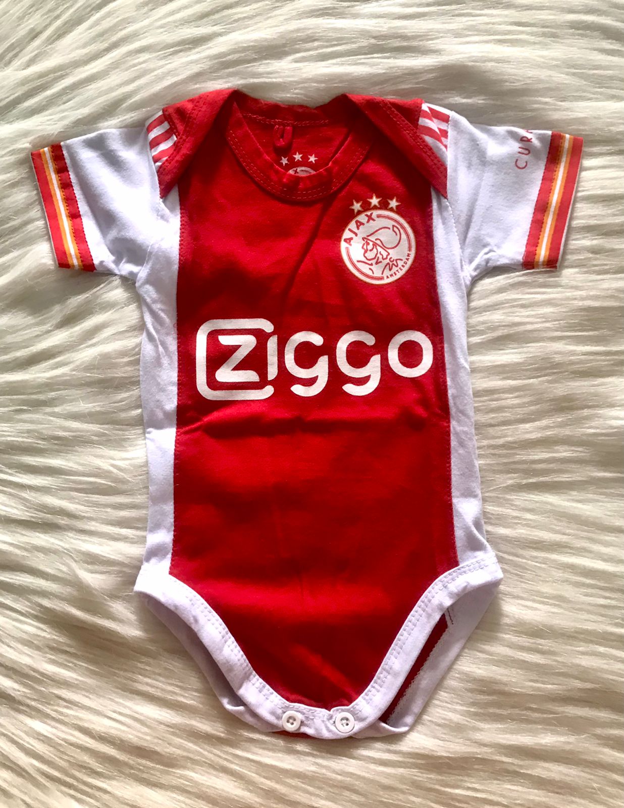 Limited AJAX Home soccer jersey Giganet baby romper - baby romper image 1
