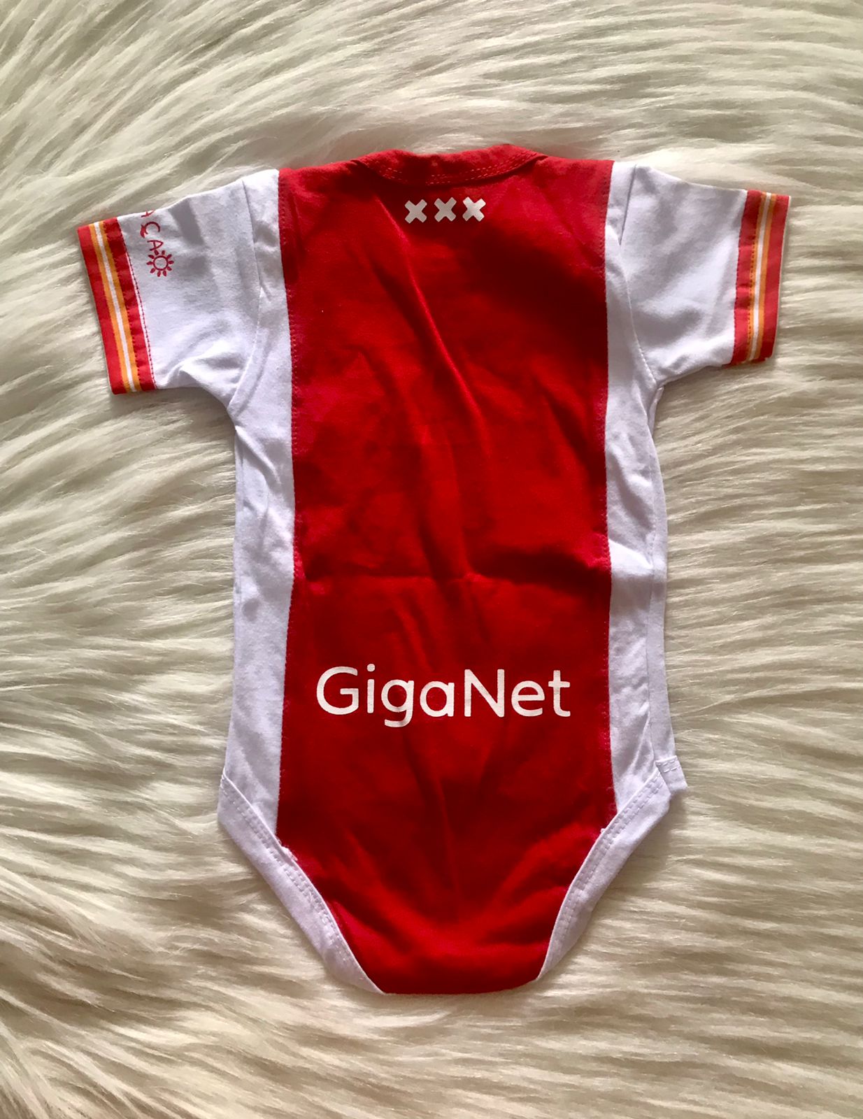 Limited AJAX Home soccer jersey Giganet baby romper - baby romper image 2