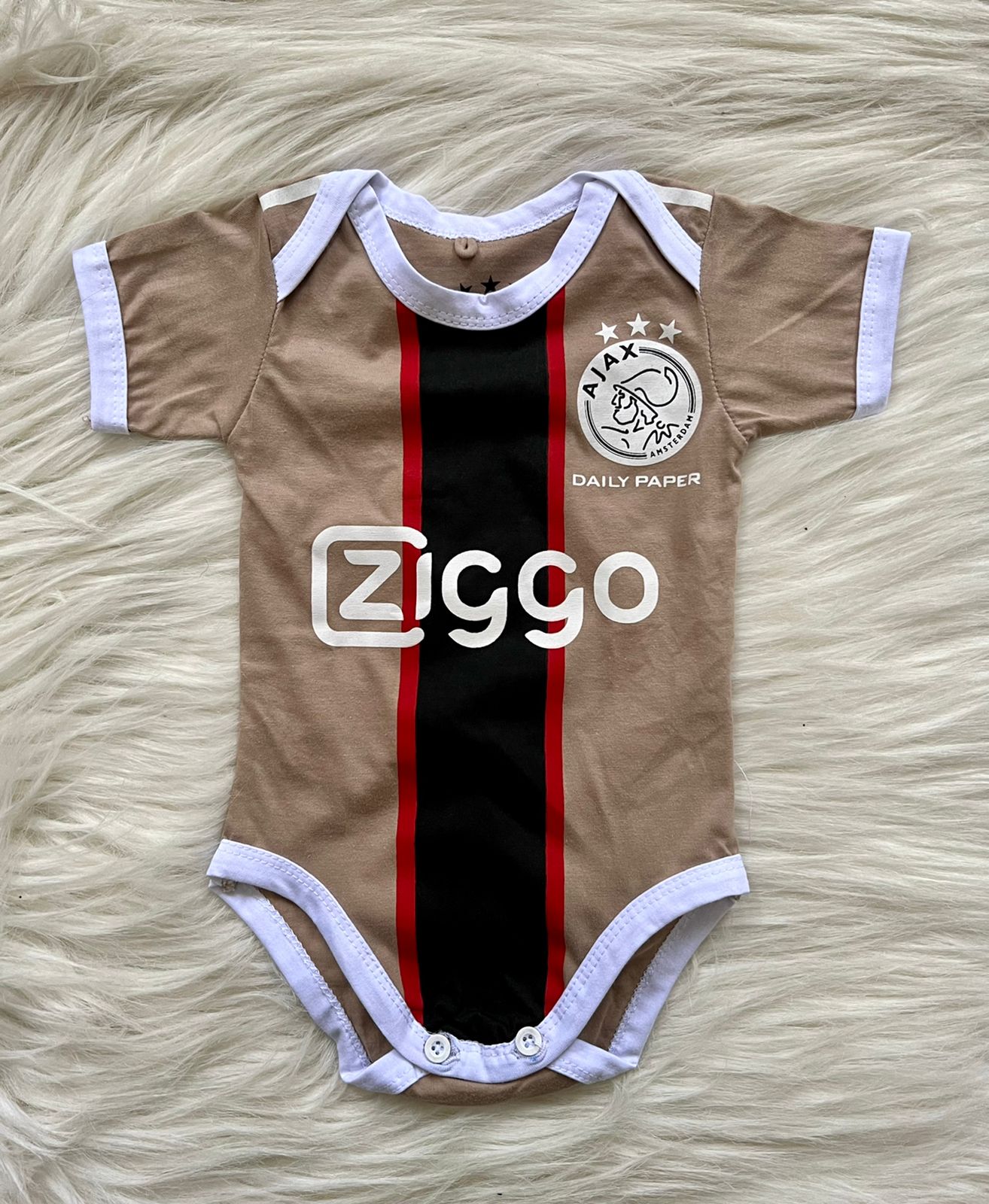 AJAX 3rd Daily Paper soccer jersey baby romper 22/23 - baby romper image 1