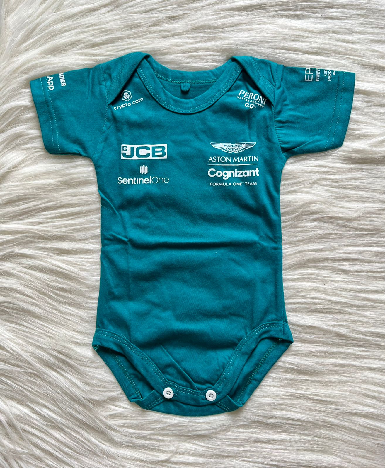 F1 Racing Aston Martin Home baby jersey | Lance Stroll | Fernando... - baby & toddler shirt image 1