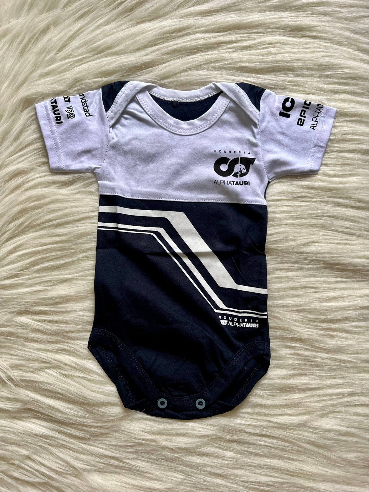 F1 AlphaTauri Home baby jersey | Pierre Gasly | Yuki Tsunoda - kids cap image 1