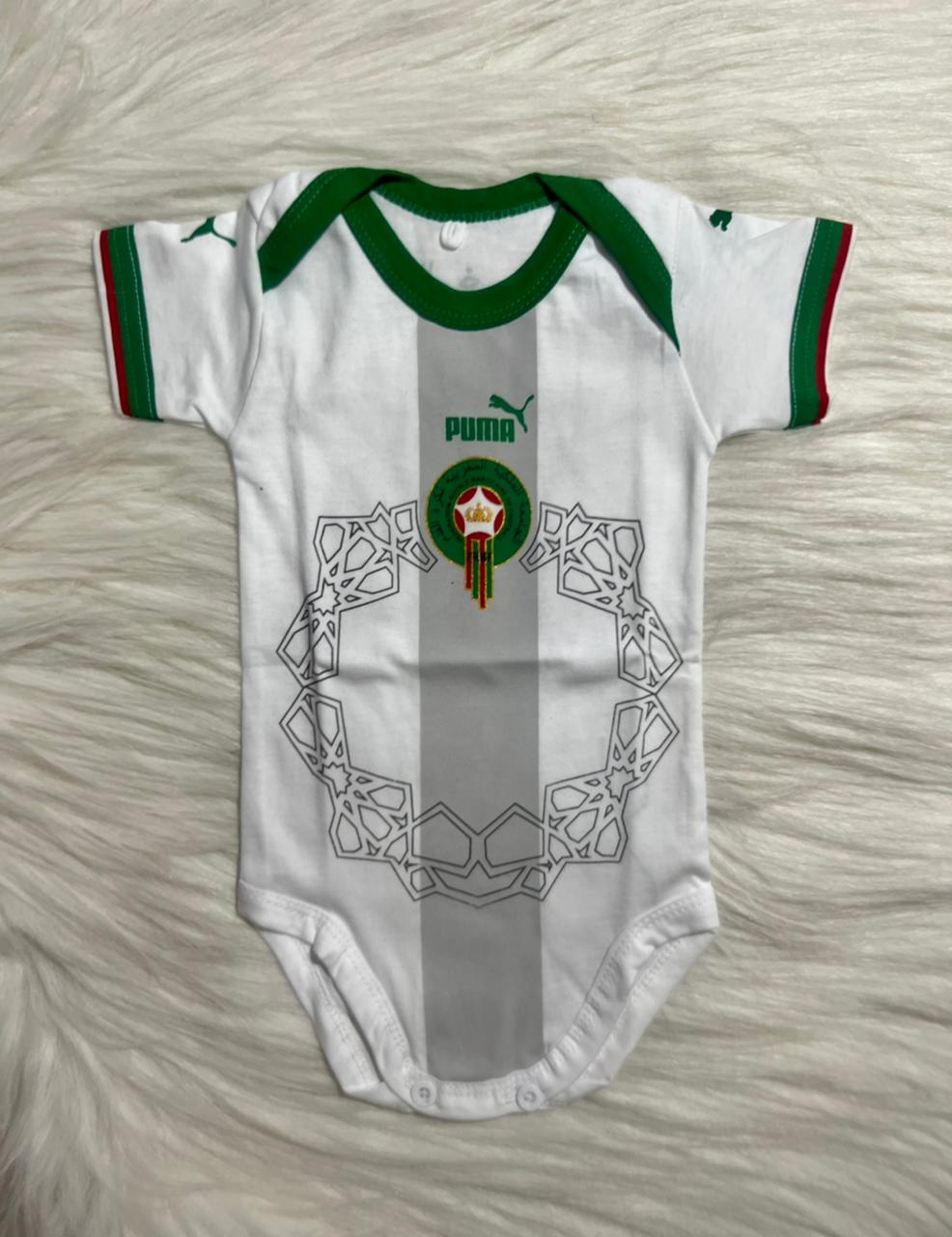 baby rompers Morocco Away onesie - specially for the little fans - baby romper image 1