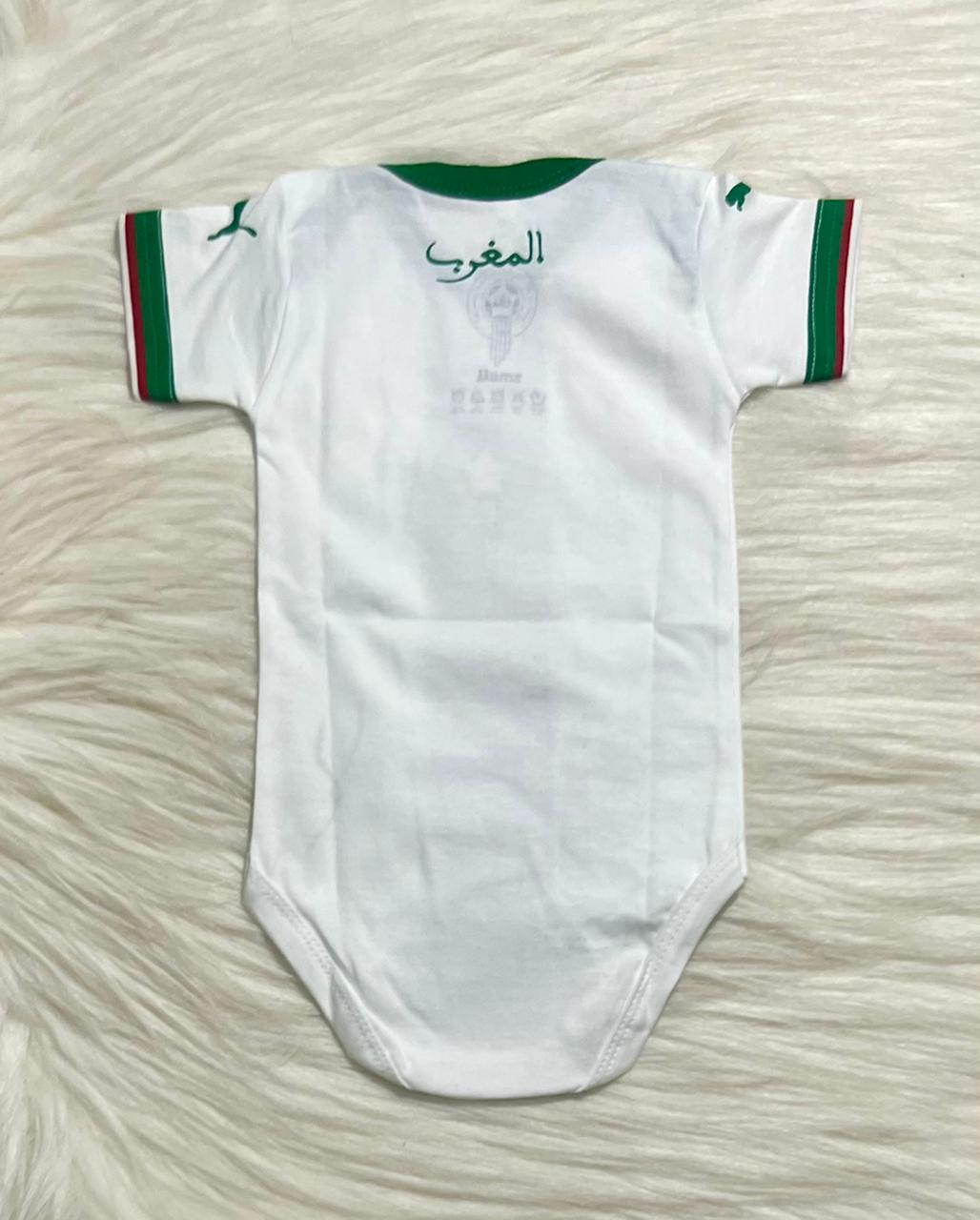 baby rompers Morocco Away onesie - specially for the little fans - baby romper image 2