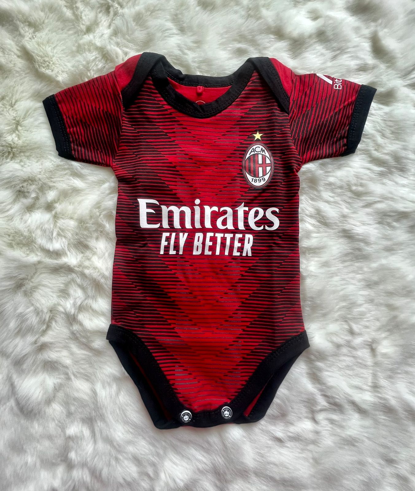AC Milan 1st Home jersey Rossoneri 23/24 - baby & toddler shirt image 1