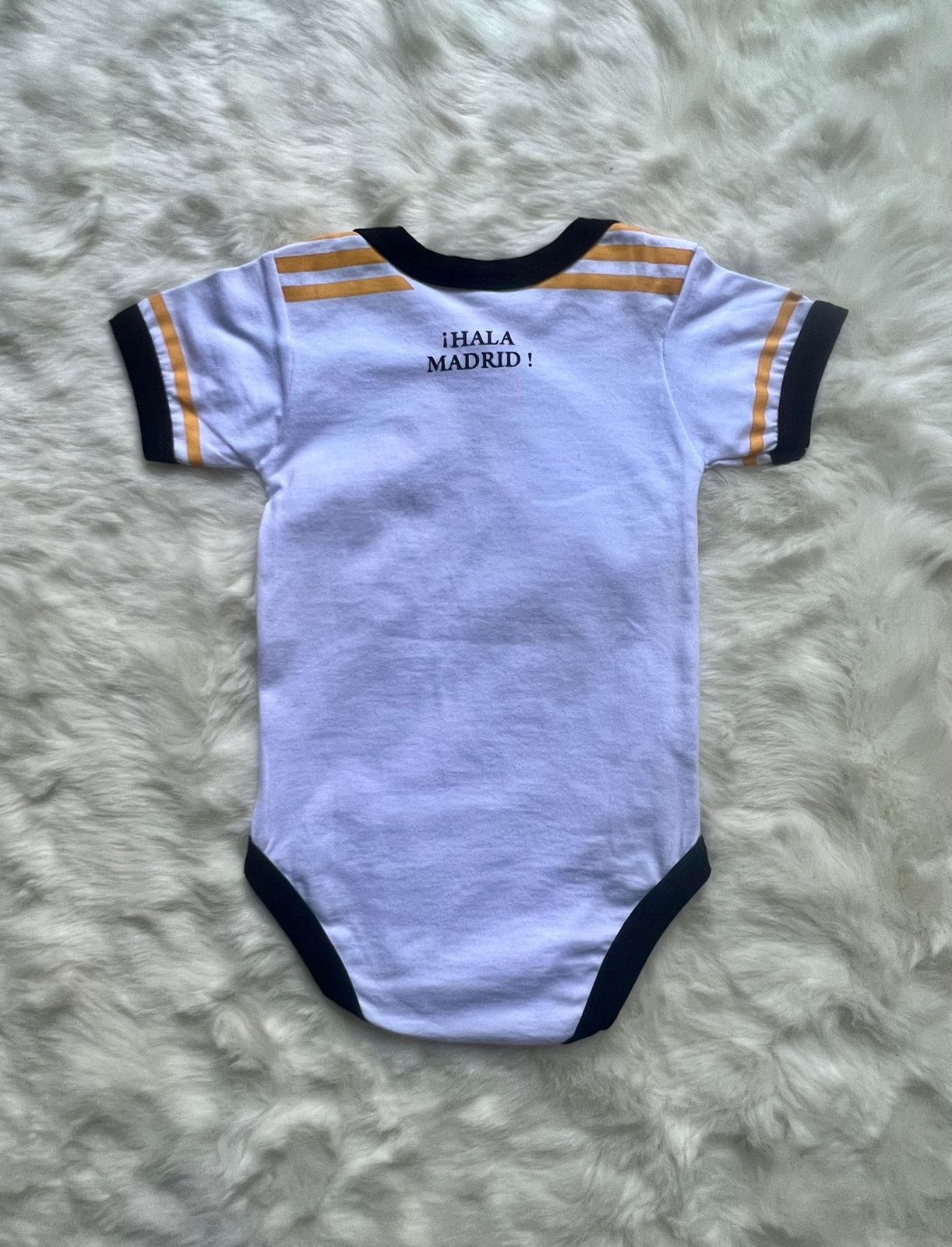 Real Madrid Home soccer baby romper jersey 100% cotton 23/24 - baby romper image 2