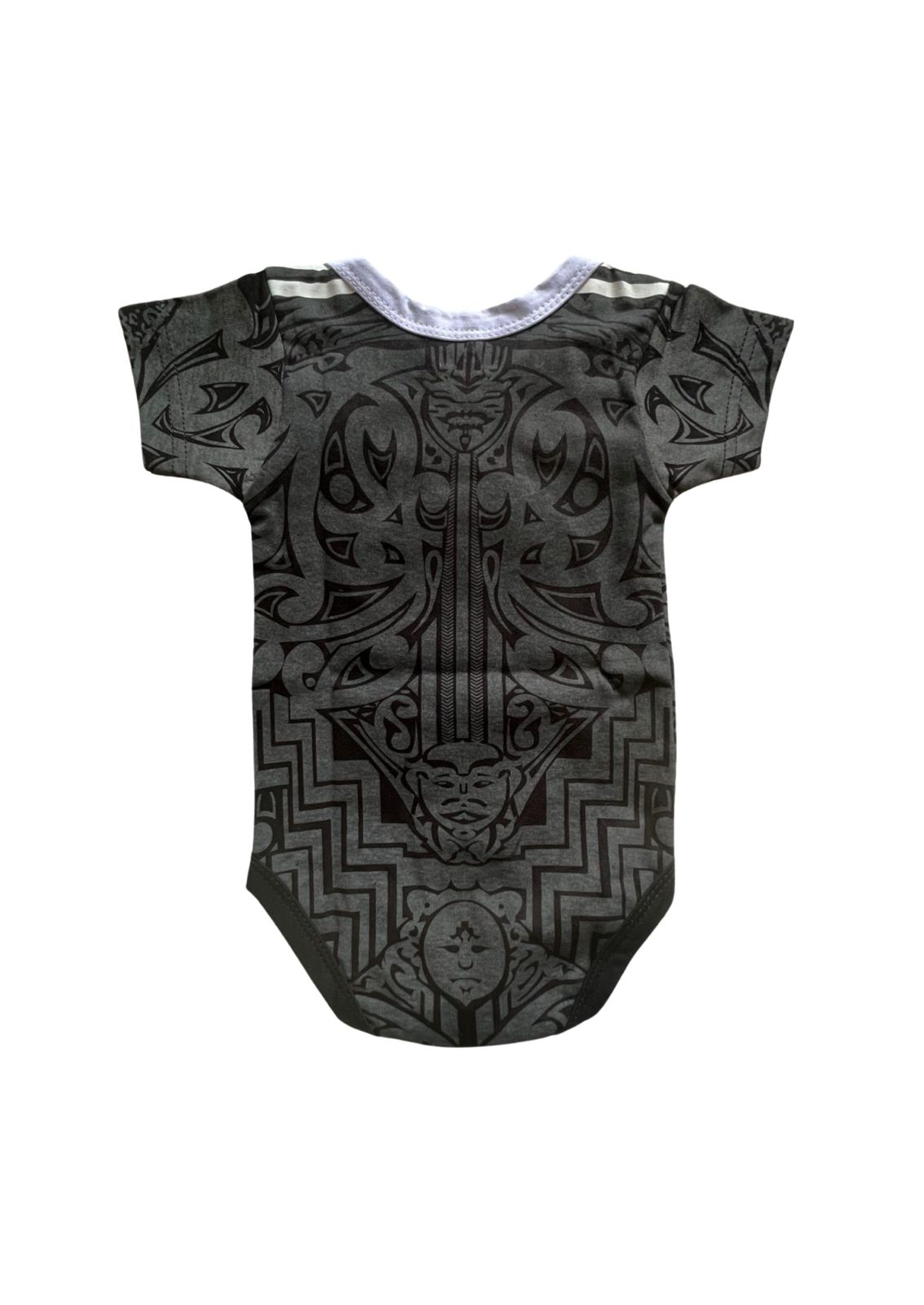 Māori All Blacks Baby Bodysuit Onesie 1st Home Full Print | Baby Gift - baby romper image 2