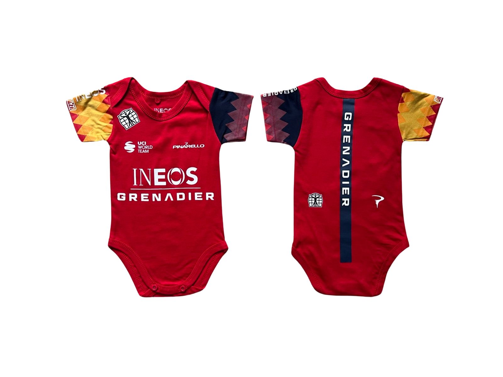Pinarello Grenadier INEOS Cycling Team baby onesie season 2023/2024 - baby cycling apparel image 3