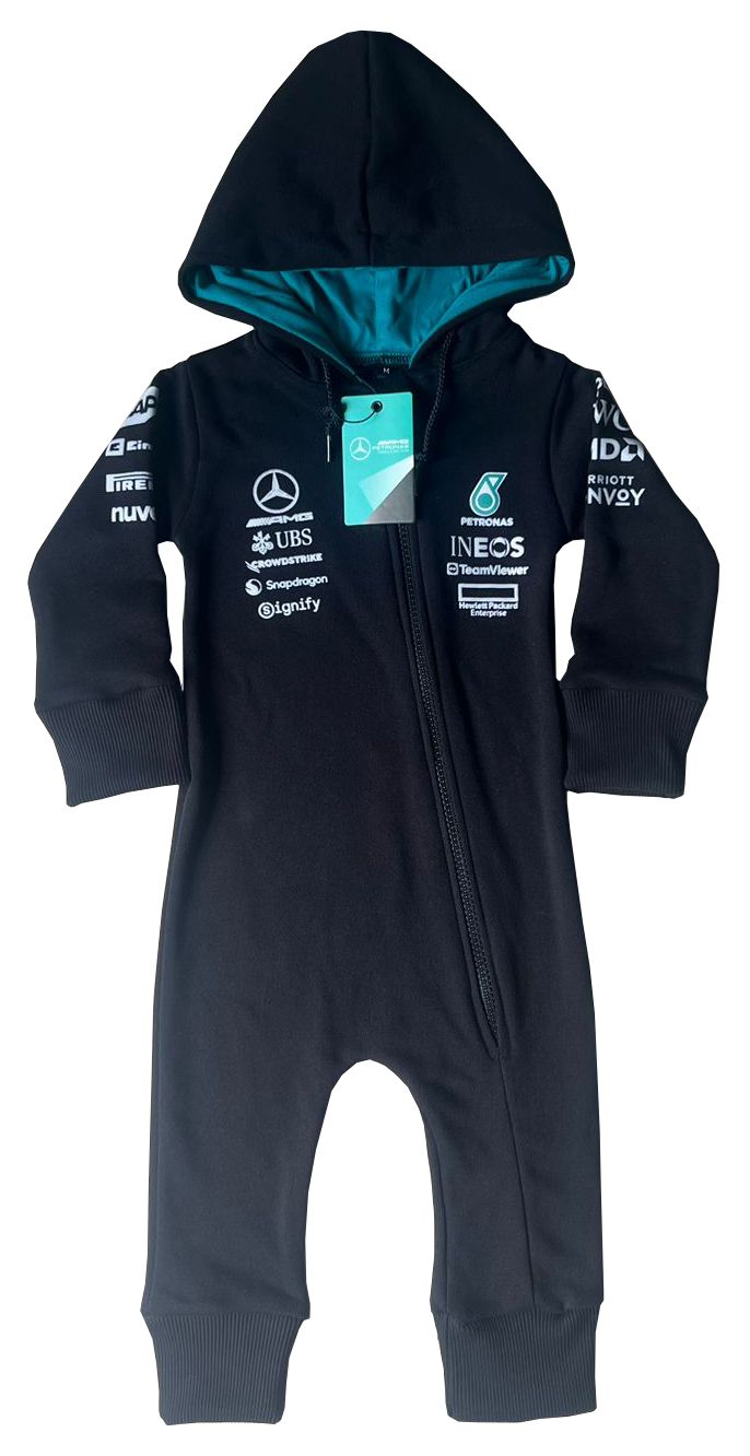 Mercedes Racing F1 Limited Edition Baby Anorak Jumpsuit 100% cotton - baby & toddler outfit image 1