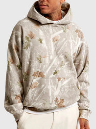 Abercrombie Camo Hoodie Hoodie unisex detail view 2 | Dash Racegear — White Camo Abercrombie Essential Popover Hoodie, unisex, comfortable fleece perfect for lounging or layering.