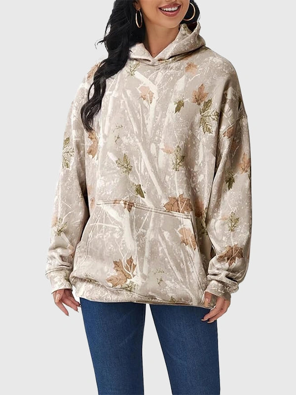 Abercrombie Camo Hoodie Hoodie unisex detail view 5 | Dash Racegear — Abercrombie Unisex Popover Hoodie, white camo, soft and roomy for men and women enjoying everyday casual style.