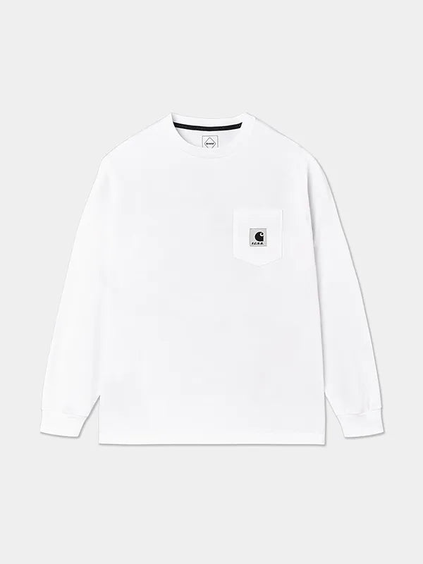 F.C.Real Bristol x Carhartt WIP Pocket Long-Sleeve T-Shirt Shirt unisex detail view 3 | Dash Racegear — Unisex 2026 pocket tee by F.C. Real Bristol x Carhartt WIP, ideal for everyday layering.