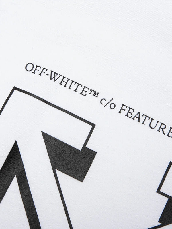 FEATURE x Off-White c/o Virgil Abloh T-Shirt Shirt unisex detail view 3 | Dash Racegear — White Anniversary Skate T-shirt crafted for effortless casual wear with signature FEATURE x Off-White styling.