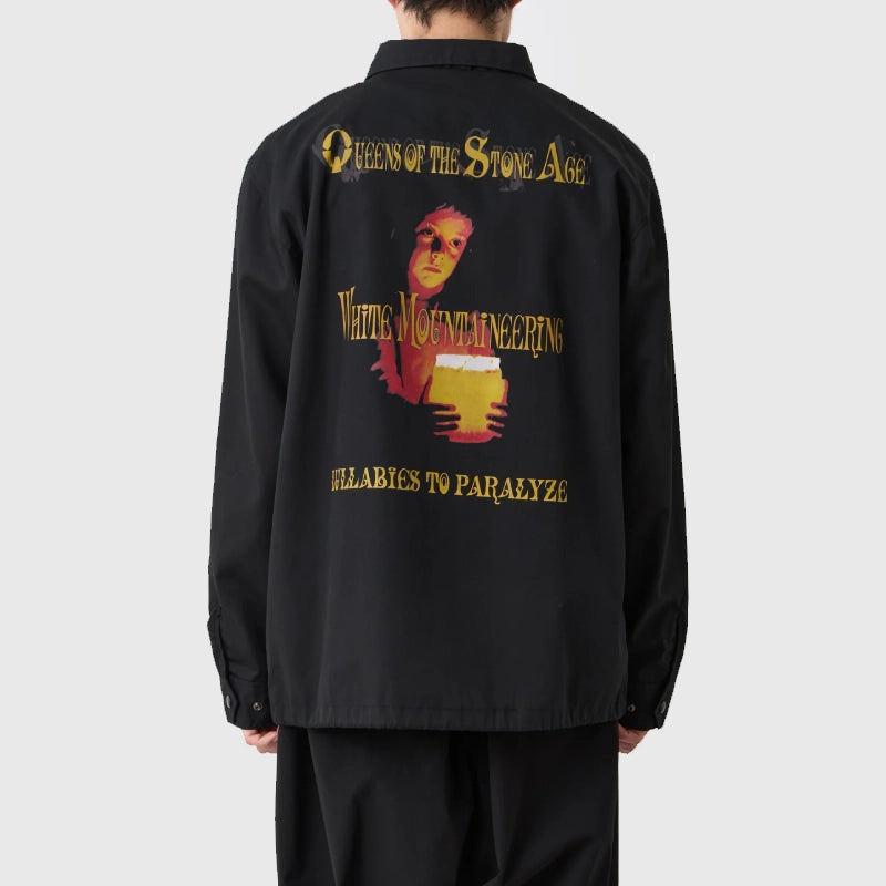 White Mountaineering Qotsa Lullabies To Paralyze Coach Jacket Jacket unisex detail view 3 | Dash Racegear — White Mountaineering x QOTSA Coach Jacket