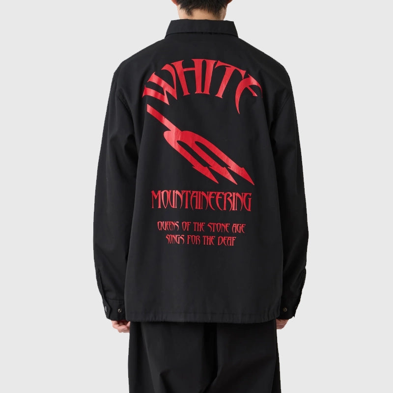 White Mountaineering Qotsa Songs For The Deaf Coach Jacket Jacket unisex detail view 3 | Dash Racegear — Exclusive White Mountaineering QOTSA Coach Jacket