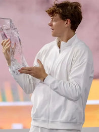 Jannik Sinner 2026 Miami Open Jacket Jacket unisex detail view 2 | Dash Racegear — Jannik Sinner 2026 Miami Open jacket in white with sleek design, great for athletic styling.