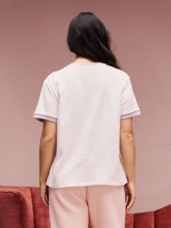 Parke Patchwork T-Shirt Shirt unisex detail view 2 | Dash Racegear — Parke Valentines 2026 Drop Patchwork Crewneck T-Shirt in white, playful and comfortable for daily wear.