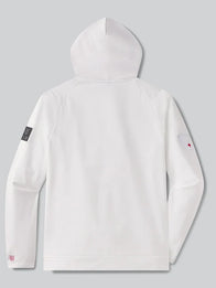 UNRL x Twins Crossover Hoodie II Hoodie unisex detail view 3 | Dash Racegear — UNRL Minnesota Twins fleece pullover hoodie II in white, built for comfort and style.