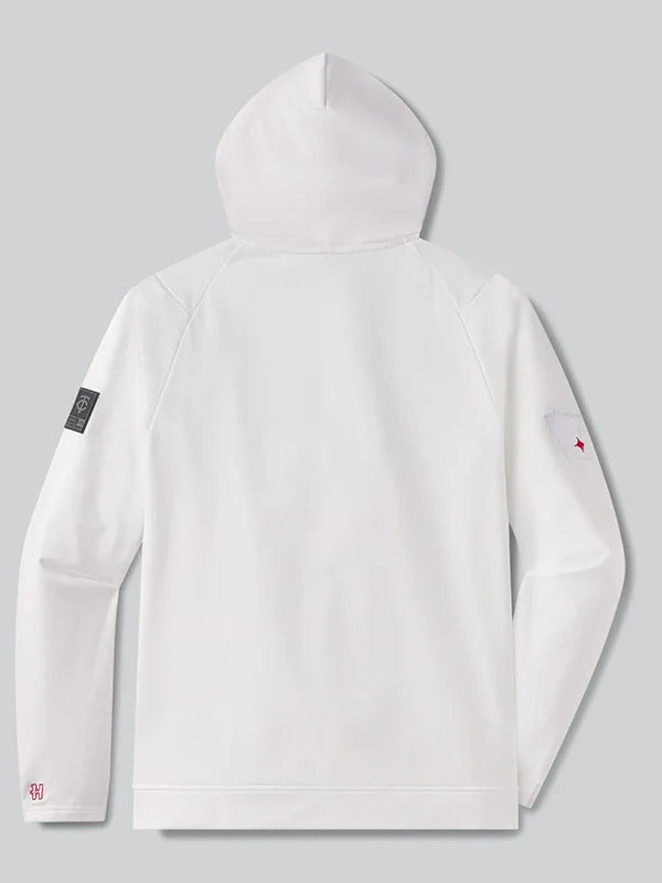 UNRL x Twins Crossover Hoodie II Hoodie unisex detail view 3 | Dash Racegear — UNRL Minnesota Twins fleece pullover hoodie II in white, built for comfort and style.