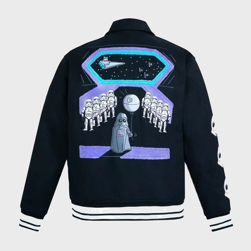 Star Wars Varsity Jacket Varsity Jacket unisex detail view 2 | Dash Racegear — Star Wars-Themed Varsity Jacket – Classic & Trendy
