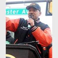 Will Smith Way Street Renaming Ceremony Varsity Jacket Varsity Jacket unisex detail view 2 | Dash Racegear — Stylish Varsity Jacket from Will Smith Way Event