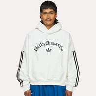 Adidas x Willy Chavarria Heavyweight Hoodie Hoodie unisex front product view | Dash Racegear — Willy Chavarria x Adidas Hoodie – Heavyweight Streetwear Look