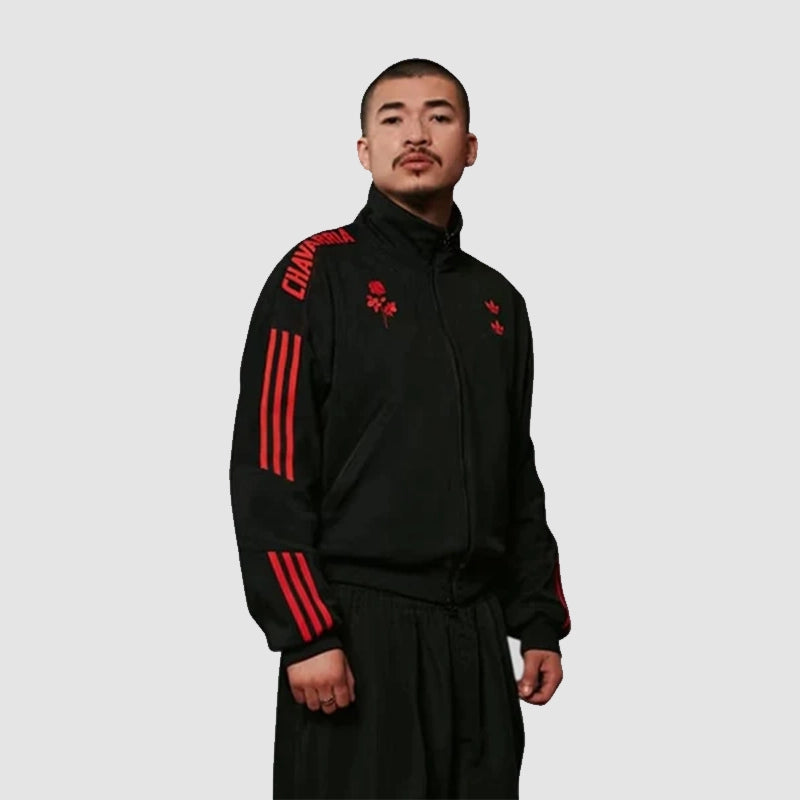 Adidas x Willy Chavarria Track Jacket Jacket unisex detail view 8 | Dash Racegear — Adidas teams up with Willy Chavarria for a sleek track jacket that stands out in any setting.