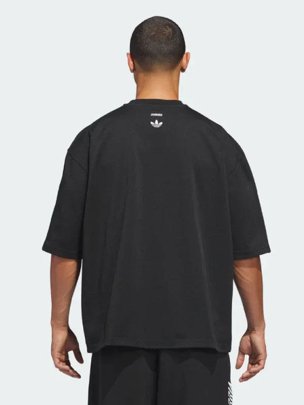Adidas x Willy Chavarria T-shirt Shirt unisex detail view 2 | Dash Racegear — Sleek black Adidas x Willy Chavarria tee, perfect for relaxed outings or layering in streetwear looks.