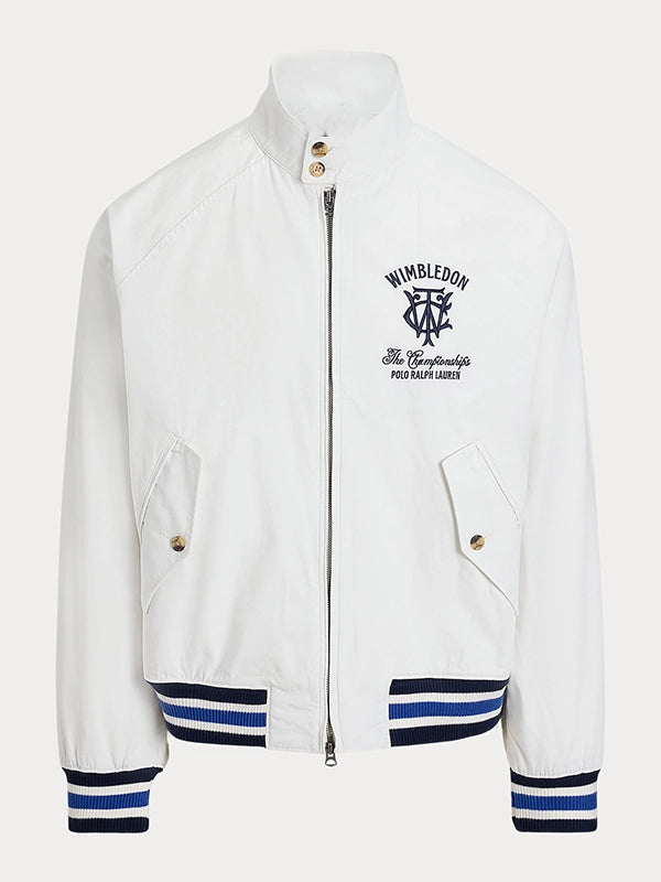 Polo Ralph Lauren x Wimbledon 2026 Twill Jacket Jacket unisex detail view 3 | Dash Racegear — Polo Ralph Lauren x Wimbledon Championships 2026 White Twill Jacket with a refined unisex fit and timeless style.