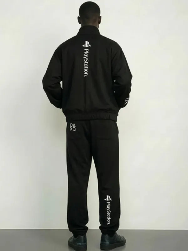 Playstation x WDS Track Jacket Jacket unisex detail view 8 | Dash Racegear — Lightweight and versatile, the PlayStation x Wind and Sea black track jacket merges urban fashion with athletic vibes.