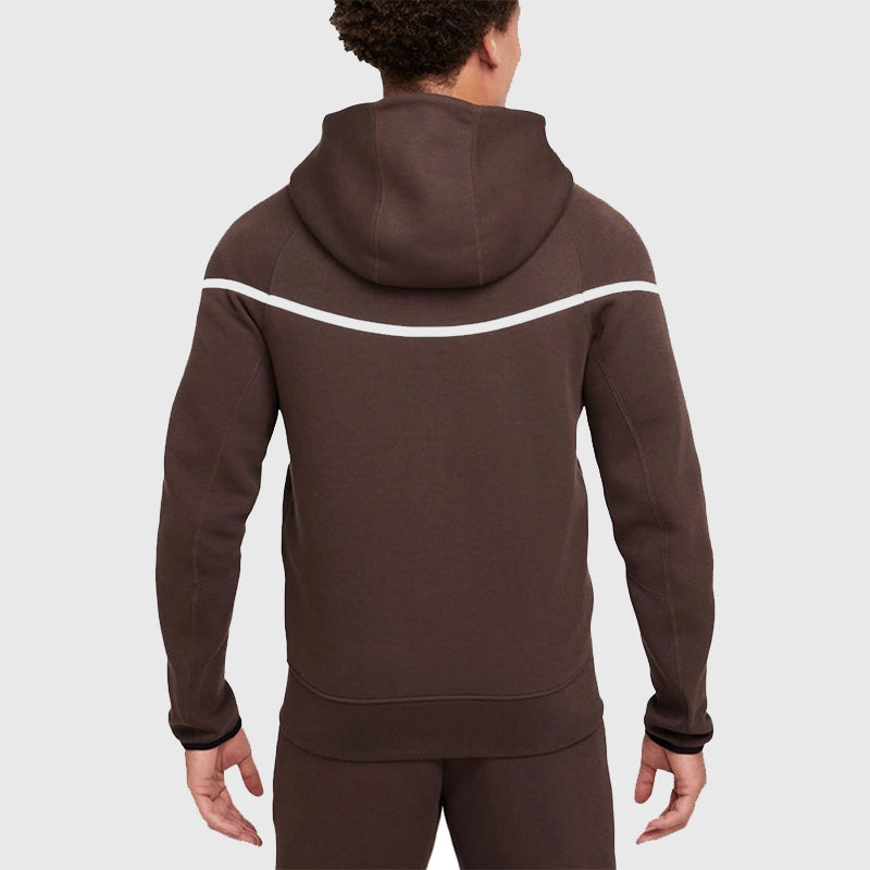 Nike Tech Brown Windrunner Reflective Jacket Jacket unisex detail view 3 | Dash Racegear — Urban Utility – Nike Brown Reflective Tech Layer