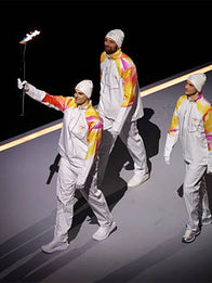 Winter Olympics 2026 Opening Ceremony Torchbearers Jacket Jacket unisex detail view 7 | Dash Racegear — Milano Cortina 2026 white hooded jacket brings torchbearer energy to fans during chilly Olympic events.